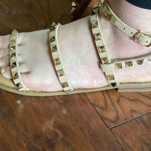 Studded Ankle Strap Sandals - Picture 4 of 5